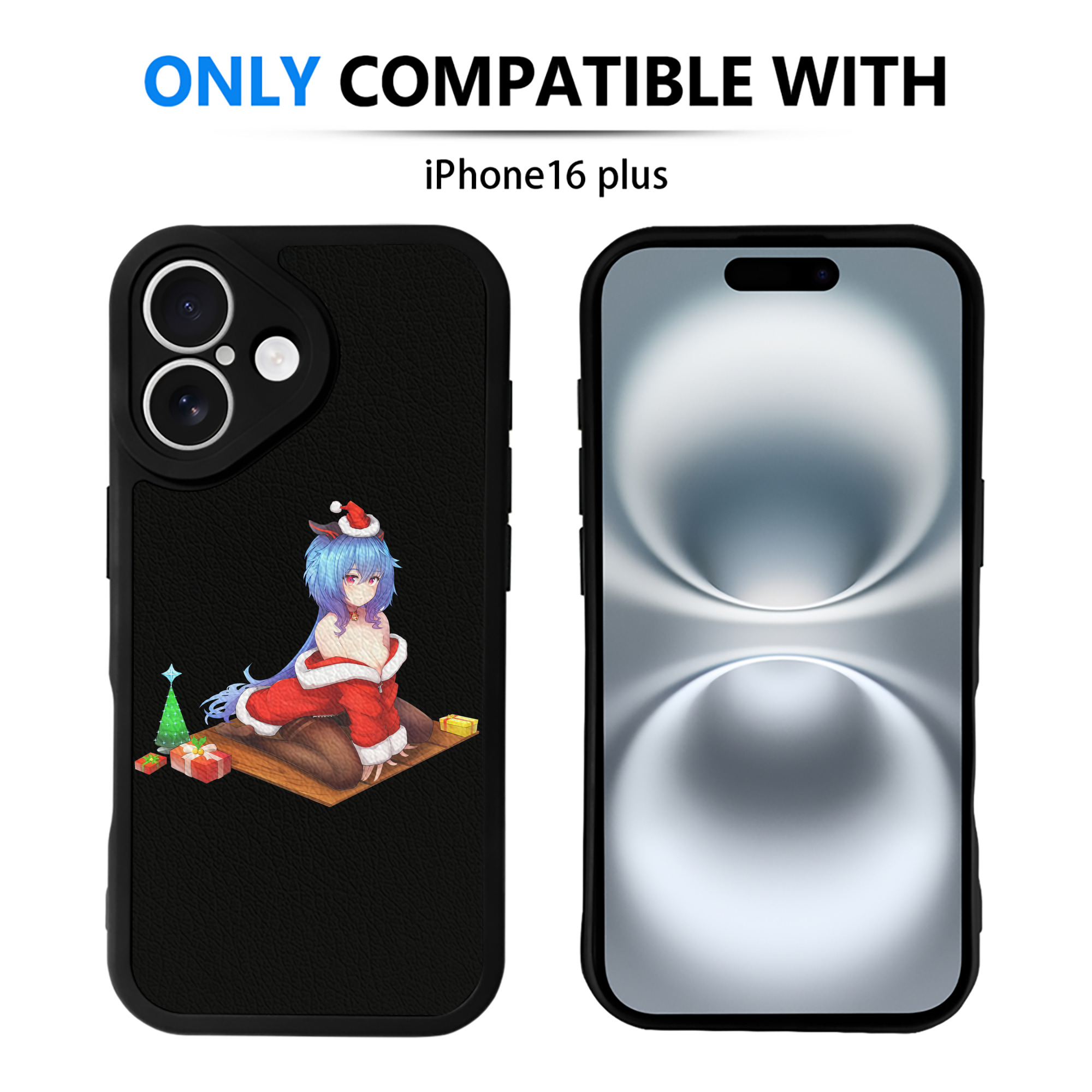 げんし神 甘雨 かんう genshin Ganyu 【iPhone 16シリーズ対応】シリコンスマホケース（レザー調） 材質：シリコン